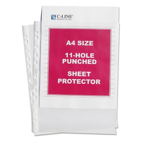 Sheet Protect,Standard Weight,Clear,PK50